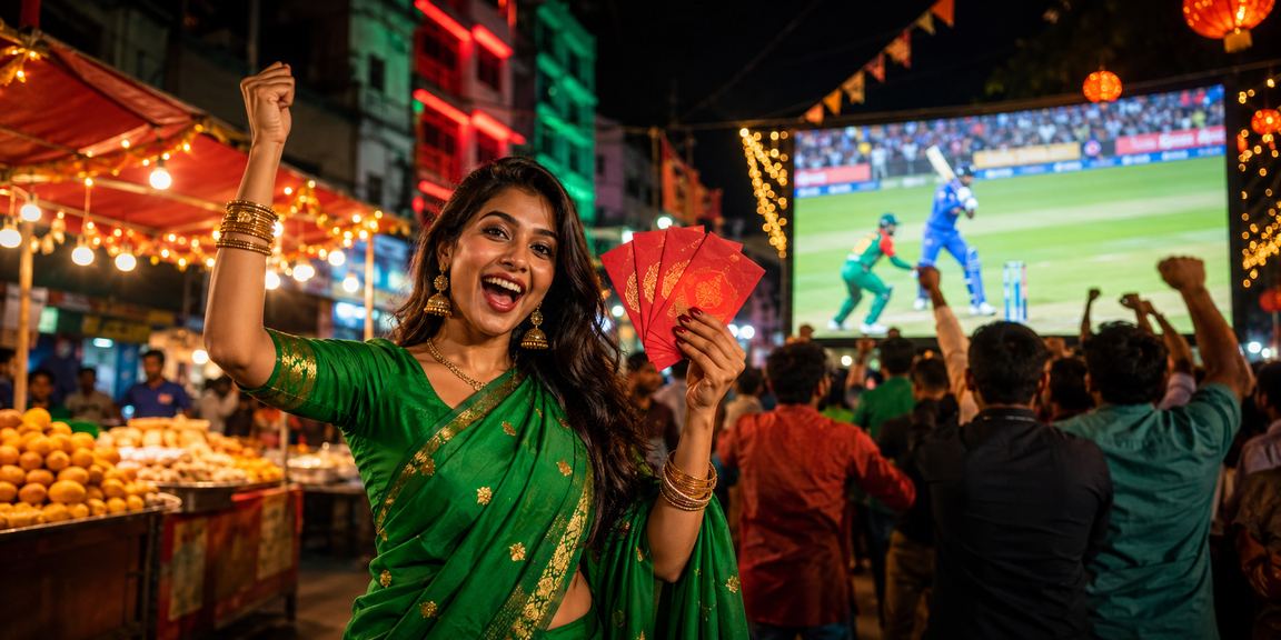 A winner celebrating cricket betting rewards in Narayanganj